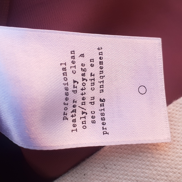 Rag & Bone New York cotton Wine Leather Mini Skirt sz 2 Zip Up Motto Racer W 28" - Picture 8 of 9